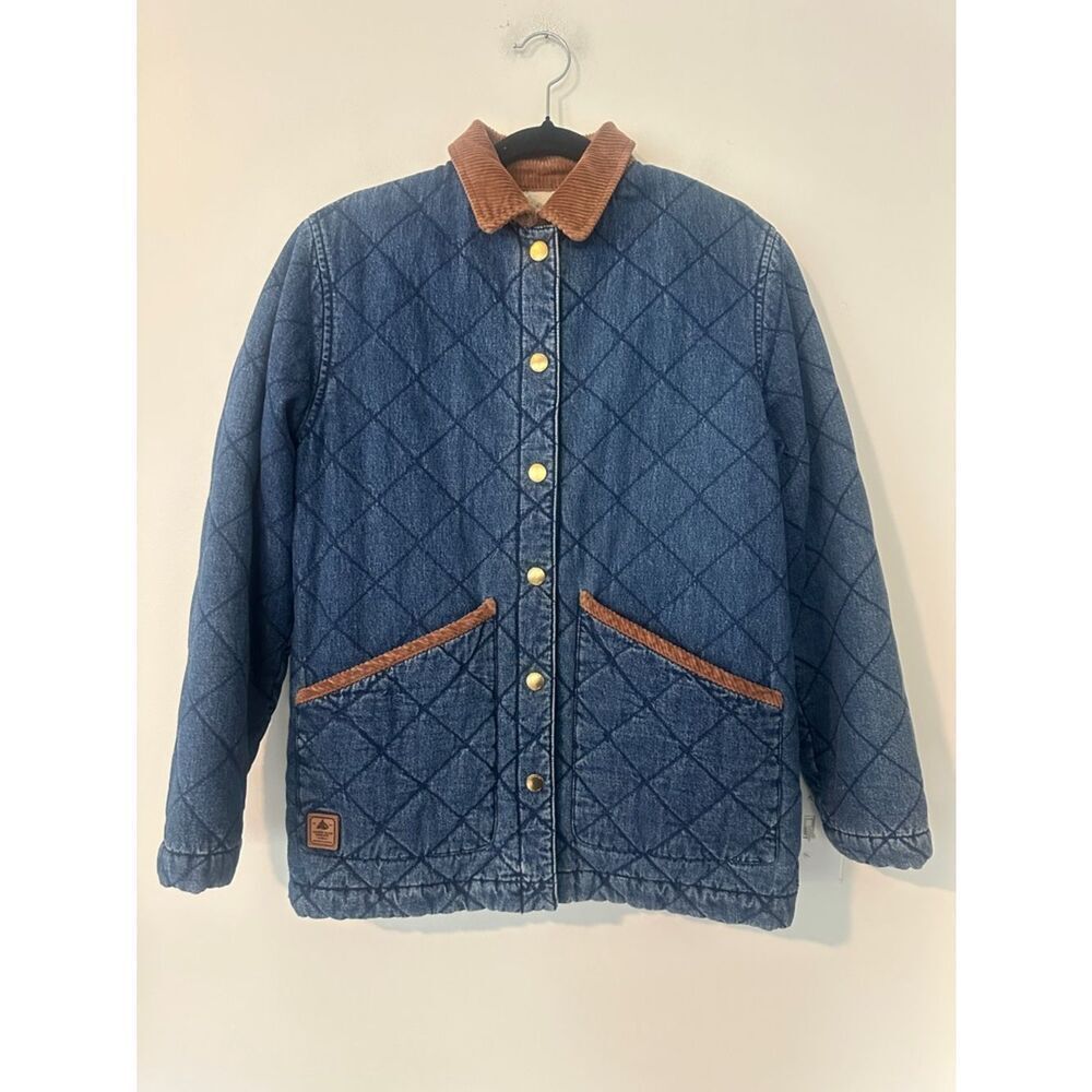 Ralph Lauren Vintage 1990’s Quilted Denim Barn Jacket S (petite) - Picture 2 of 9